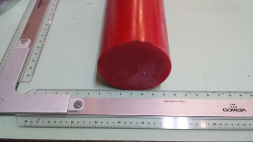 3-3/16&#034; dia. x 24-3/4&#034; long urethane / polyurethane 95 a red rod p/n 11635 for sale