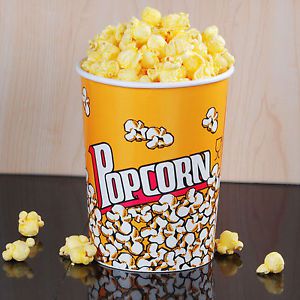 Carnival King 32 oz. Round Paper Popcorn Cup - 50 / Pack