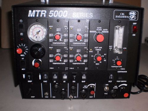 Ok industries mtr 5000 soldering / de-soldering complete rework system. for sale