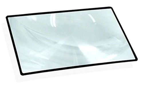 Opticlens brand 5&#034;&#034; x 7&#034;&#034; flexible fresnel page magnifier reading aid + new for sale