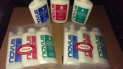 Lot of 2 Sets NOVUS 7100 Plastic Polish Kit - 8 oz. NEW unopened packaging