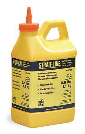 Irwin strait-line 65205 marking chalk refill, hivis, orange, 2.5 lb for sale