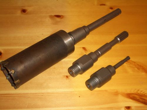 2 1/2&#034; 2.5&#034;&#034; Long body concrete core drill bit SDS max Spline, SDS plus Triangle