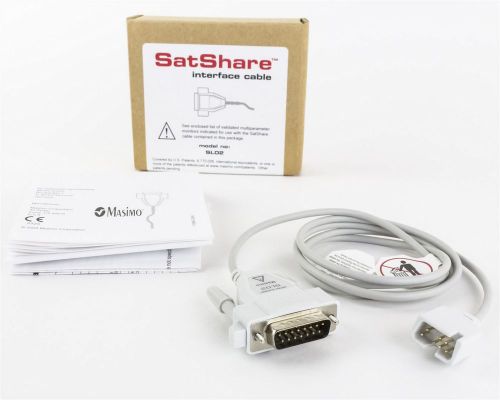 Masimo satshare sl02 1362 spo2 interface data transfer cable new guaranteed for sale