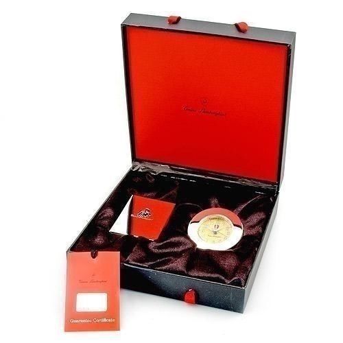 $498 TONINO LAMBORGHINI Italy Silver SL017 ALARM CLOCK &amp; PHOTO FRAME New in Box