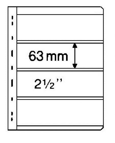 Businesss Stocksheets, VARIO, 4 Pocket, 1 side, Clear (5 Sheets) (V4C)