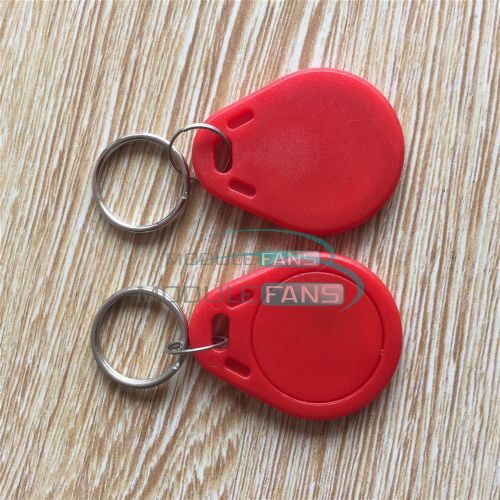 20PCS RFID Sensor Proximity Card IC Key Tags Keyfobs Keychain 13.56MHz Red