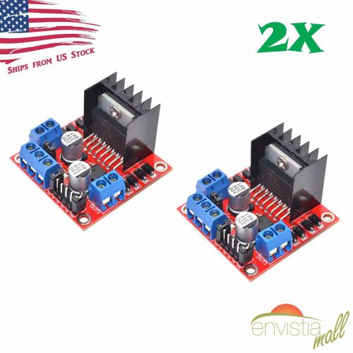 2Pcs Dual H Bridge L298N PWM Stepper Motor Drive Controller Board Module Arduino