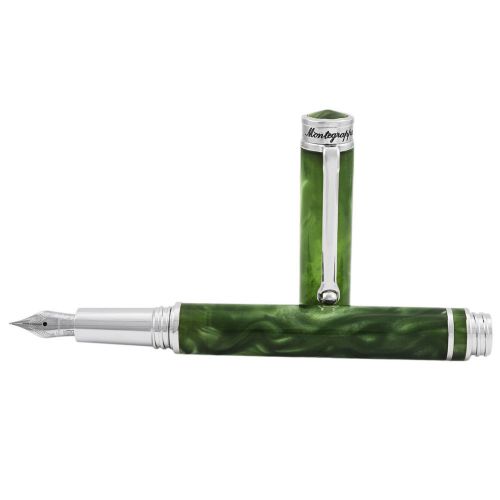 Montegrappa Espressione Marbled Green Medium Fountain Pen ISEPC3AG