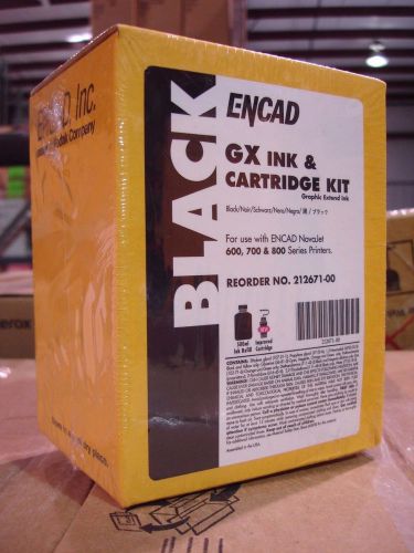 Encad 212671-00 black GX ink &amp; catridge kit for Novajet 600, 700 and 800 series