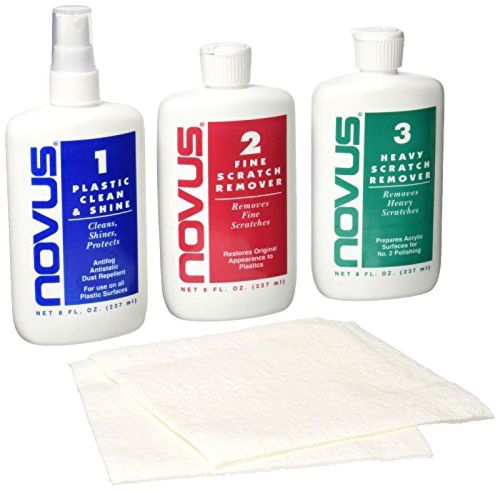 Novus Polish Kit Plastic and Acrylic Cleaner Polish Scratch Remover 8oz Eyeglass