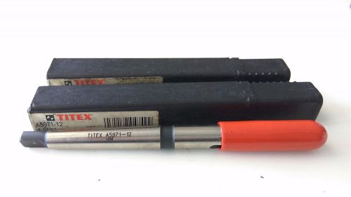 TITEX A5971-12 carbide tipped drill, morse taper shank 12mm 0.4724 &#034;