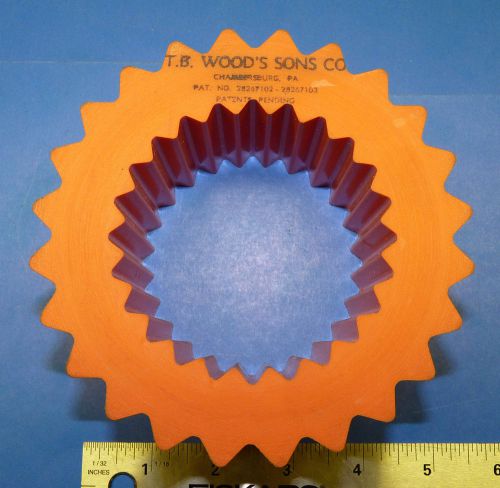 Tb woods h type coupling sleeve, 8h sure-flex plus, sleeve size 8 hytrel orange for sale