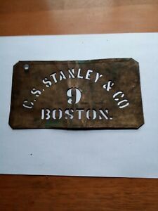 Brass barrel/box stencil and numbers 1-9