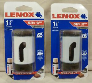 LOT OF 2 - Lenox 1771961 1-3/8&#034; Bi-Metal Hole Saw