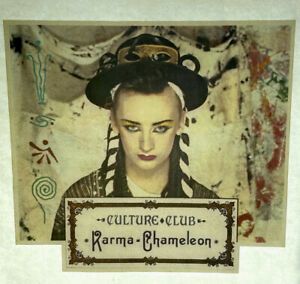 VTG 80s Deadstock Iron On Heat Transfer Boy George Culture Club Karma Chameleon