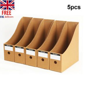 5/10pc File Magazine Holders Box spaper Rack Storage Organiser Various