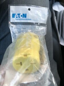 Eaton Extra Heavy Duty Ultra Grip Connector AH5469Y-F-LW 15-Amp 125-Volt