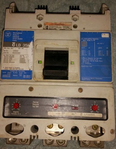 Westinghouse Series C 600 A 600 VAC 250 VDC Circuit Breaker LD3600F 6633C81G03