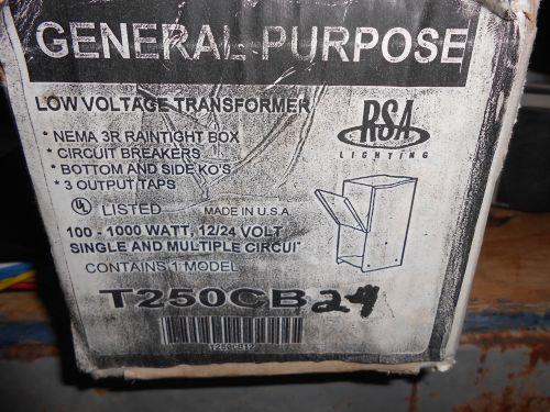 Rsa gen purpose low voltage transformer t250cb24 for sale