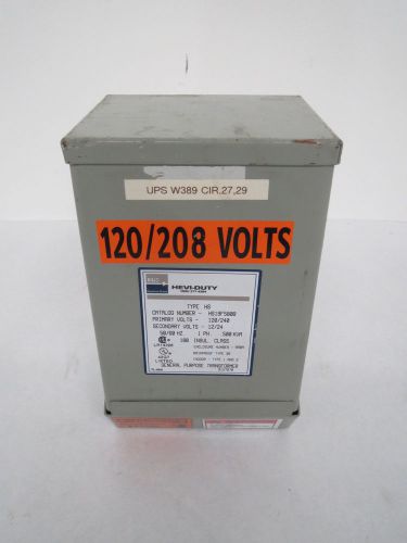 Egs hs19f500b 500va 1ph 120/240v-ac 12/24v-ac transformer b406061 for sale