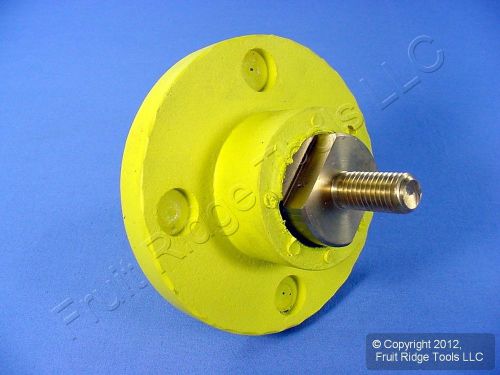 Leviton Yellow 17 Series ECT Cam Plug Panel Receptacle Thread Stud 690A 17R22-Y