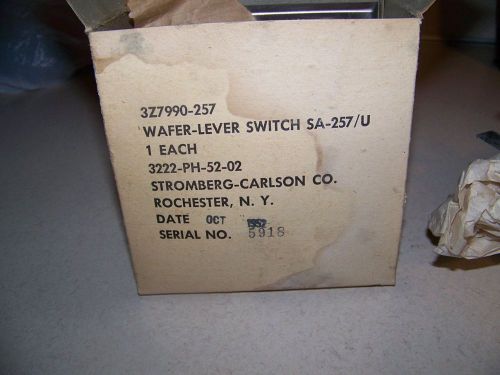 US Army Wafer Level Switch, militaria, military collectible, vintage antique