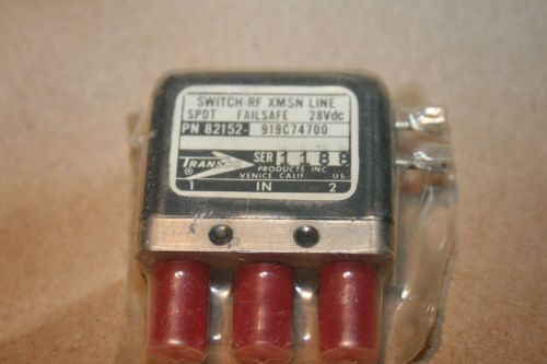 Transco Switch-RF Xmsn line SPDT FAILSAFE 28VDC DC-18GHz SMA PN 82152-919C74700