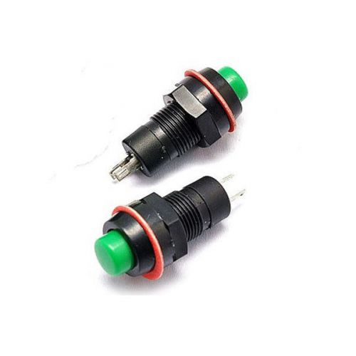 20X OFF-ON N/O Self-locking Latching Push Button Switch 1A 250V AC Green Round