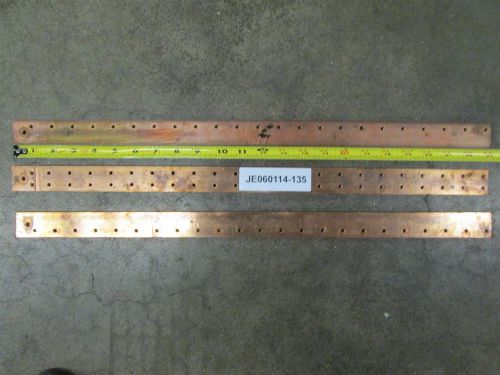 Copper main bus bar 1 1/4&#034; x .155&#034; x23 1/8&#034; 1/4&#034; offset westinghouse 3 piece set for sale