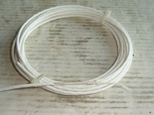 10 Feet Of Shielded Silver Teflon Wire AWG 30 Coax Teledyne Thermatics