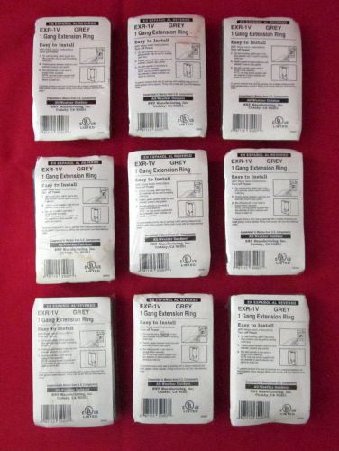 BWF Manuafacturing EXR-1V Grey Gang Extension Ring Lot of 9 NEW