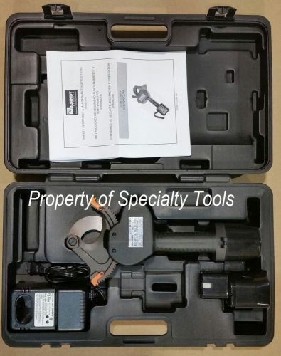 Burndy bcc1000cual battery powered cable wire cutter 1000mcm 2&#034; cutting tool new for sale