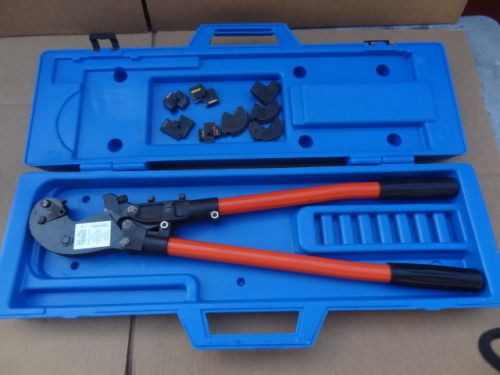 THOMAS BETTS TBM6S T&amp;B CRIMPER W/ DIES VERY LOW USE NICE SHAPE