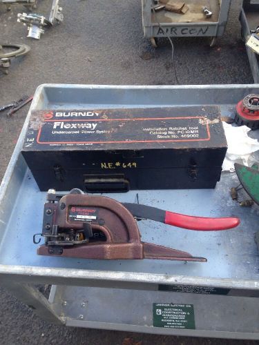 Burndy PC10MR Flexway Undercarpet Power System Criimper