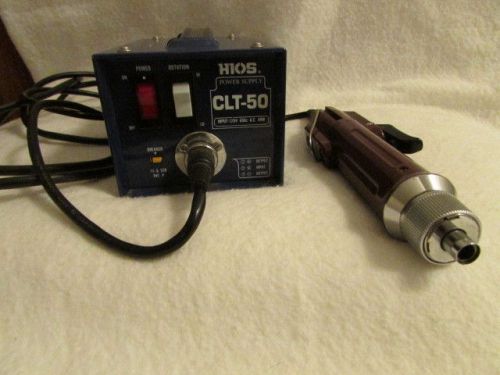 Hios CL4000 Electric Torque Screwdriver w/ Hios CLT-50 Power Supply