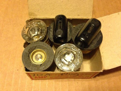 Vintage Metro 10A 10 Amp Fuse Plug Siena Lite 3A Lot of 5