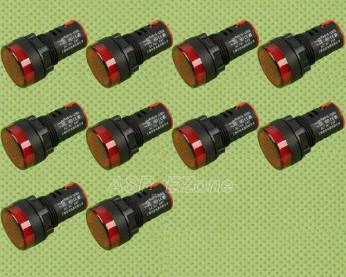 10pcs red led indicator pilot signal light lamp 24v for sale