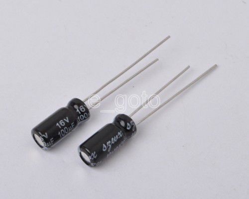5pcs 100uf 16v radial electrolytic capacitor for sale