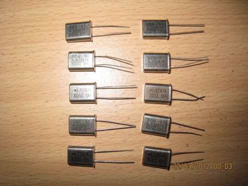 10 X 4.433619MHz 4.433619 MHz Crystal Oscillator HC-49U NEW KDS Japan