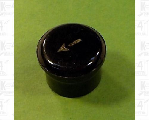 Bakelite Black Chef Hat Style Arrow Knob For 0.25 Inch Shaft