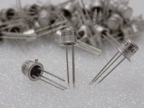 50x 2N2222 Motorola NPN 30V 0.8A 0.5W NPN Transistor TO-18 NOS Genuine