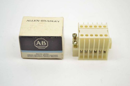 ALLEN BRADLEY 1492-HC6 6P PANEL MOUNT BLOCK A 600V-AC 25A AMP TERMINAL B402244