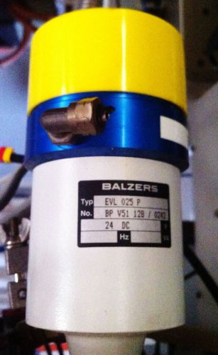 BALZERS EVL 025P EVL025P Electropneumatic Angle Valve, 24V