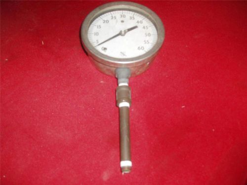 VINTAGE ASHCROFT DURAGAUGE GAUGE 5 INCH WITH BRONZE TUBE