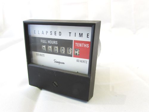 SIMPSON 3-707890 ELAPSED TIME METER 120V 60HZ ***NNB***