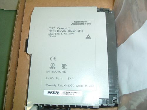 Modicon dep 218/as bdep 218, descrete input 16 pt new, cut seal box for sale