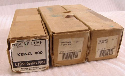 (3) fuses KRP-CL400 , 400amp unused