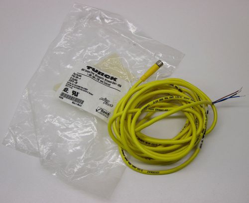 Turck u2515-65 m8 picofast single-ended cordset threaded female 3-wire pkg 3m-4 for sale