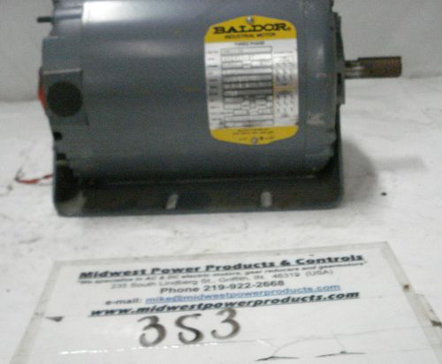 Baldor resilient motor RM3116, 1hp, 1725rpm, 56 frame, 230/460vac, 3ph, cradle